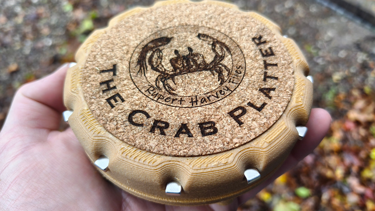 The Crab Platter-3D-printed plastic composite hook holder