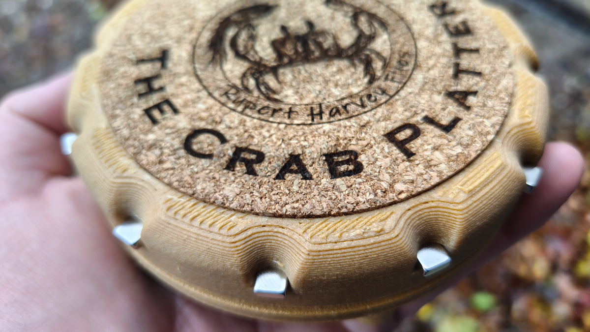 The Crab Platter-3D-printed plastic composite hook holder